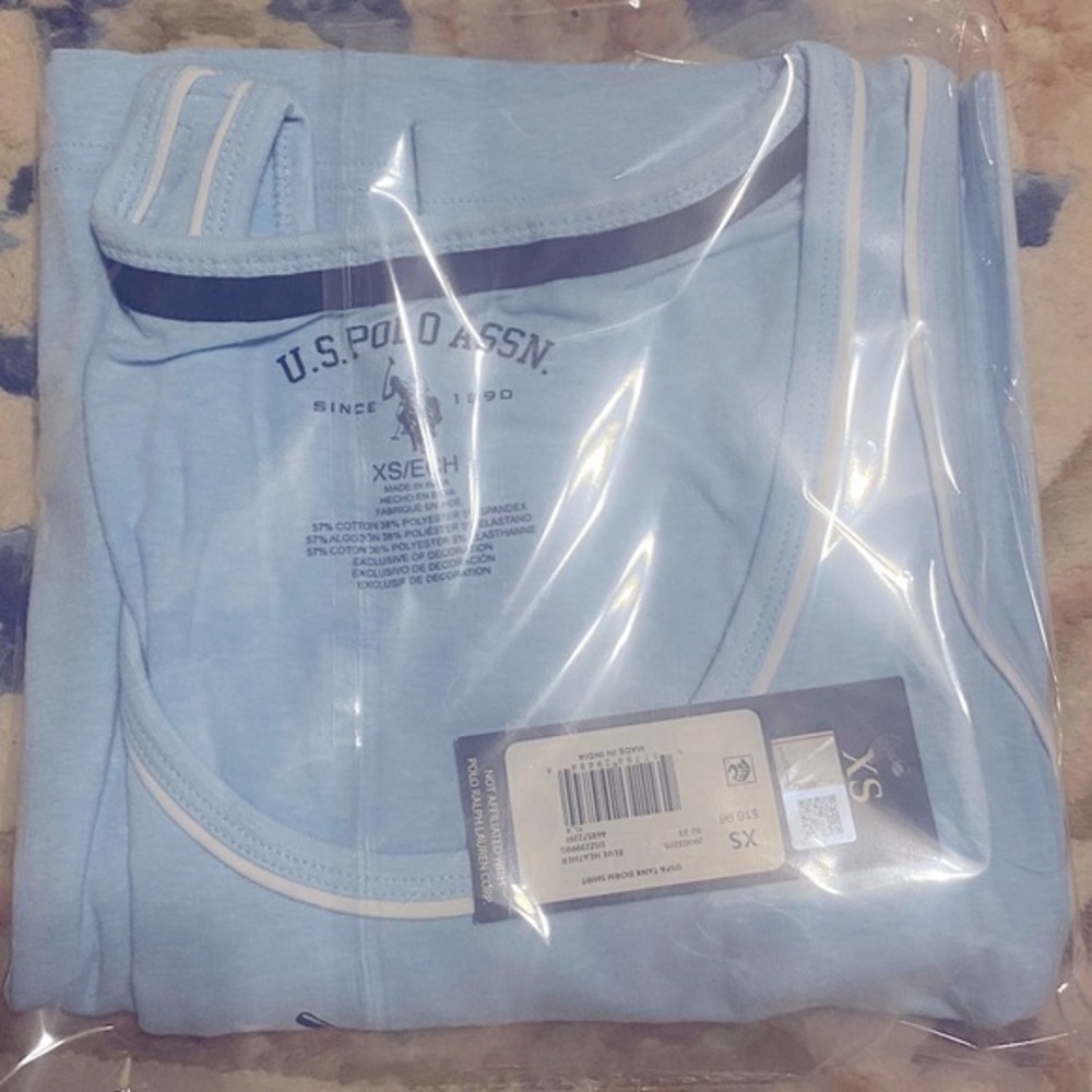 NWT - Women’s U.S. Polo Assn. Women’s TankTop Dorm Shirt (Blue / XS)